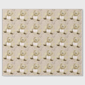 テディベア&ハート ラッピングペーパー (フラット)