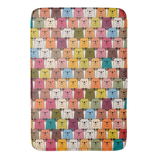 テディベア バスマット (正面縦)