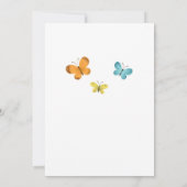 テディベア バニー ケーキ ハッピーバースデー3歳 招待状 (裏面)