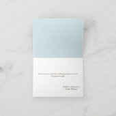 テディベア バルーン ベアリーワイト ボーイベイビーシャワー サンキューカード (内部)