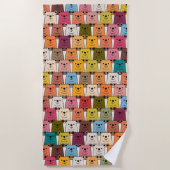 テディベア ビーチタオル (正面)