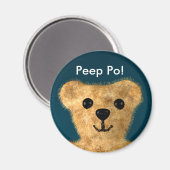 テディベア(ピープポー!) マグネット (正面/裏面)