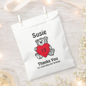 テディベア フェイバーバッグ (クリップ留めされた状態)