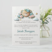 テディベア フラワー 招待状 (スタンド正面)