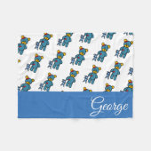 テディベア フリースブランケット (正面(横))