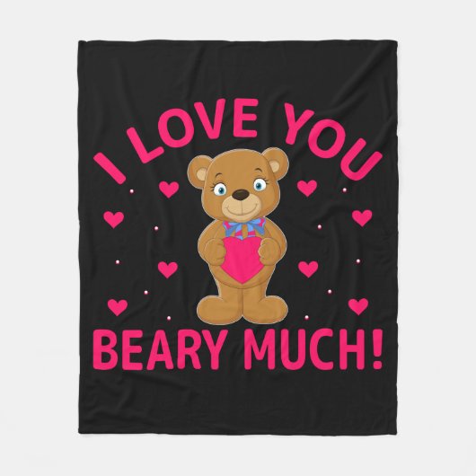 テディベア フリースブランケット (正面)