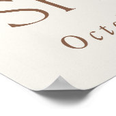 テディベア、ブルーバルーン、ベビーシャワーへようこそ ポスター (角)