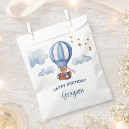 テディベア ブルー 1歳の誕生日 フェイバーバッグ