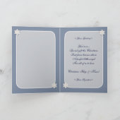 テディベア-ベビーの初めてのクリスマス シーズンカード (内部)