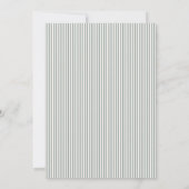テディベア ベビーシャワー クラシックブルー 男の子 招待状 (裏面)