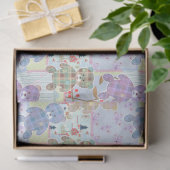 テディベア、ベビーパターン 薄葉紙 (ギフト)