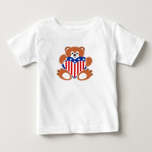 テディベア ベビーTシャツ (正面)