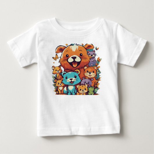 テディベア ベビーTシャツ (正面)