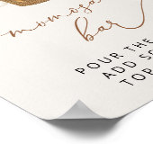 テディベア，ベージュバルーン，ベビーシャワーモモモモザバー ポスター (角)