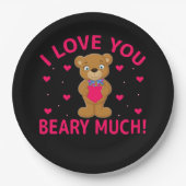 テディベア ペーパープレート (正面)