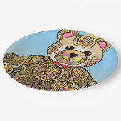 テディベア ペーパープレート (アングル)