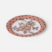 テディベア ペーパープレート (アングル)