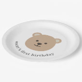 テディベア ペーパープレート (アングル)