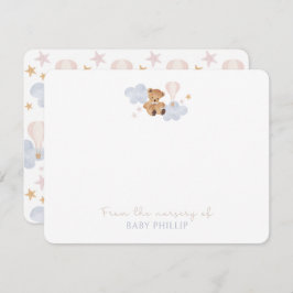 テディベア&ホットエアバルーン，の子供部屋から 招待状