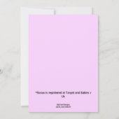 テディベア&ムーンベビーシャワー招待状-ガール 招待状 (裏面)