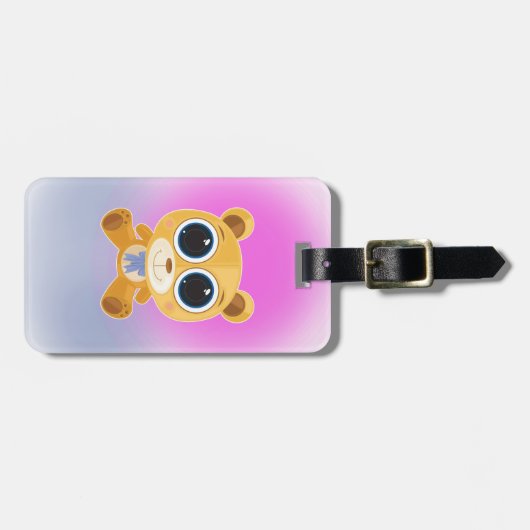 テディベア ラゲッジタグ (正面横)