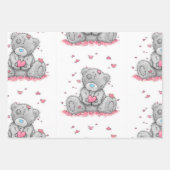 テディベア ラッピングペーパーシート (正面3)
