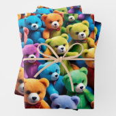 テディベア ラッピングペーパーシート (インサイチュ)