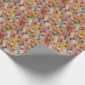 テディベア ラッピングペーパー (角)