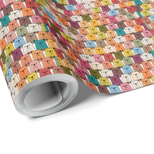 テディベア ラッピングペーパー (ロールコーナー)