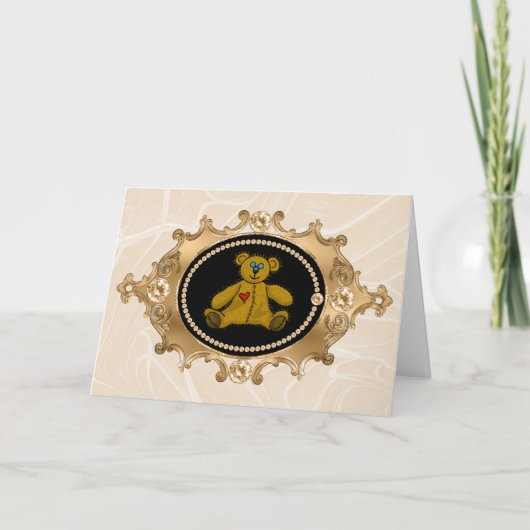 テディベア ラブ カード (正面)