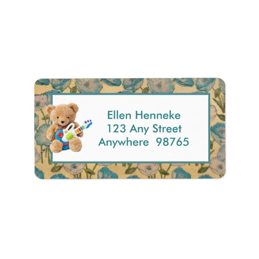 テディベア ラベル (正面)