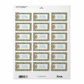 テディベア ラベル (フルシート)