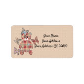 テディベア ラベル (正面)