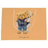 テディベア ラージペーパーバッグ (正面)