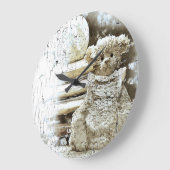 テディベア ラージ壁時計 (傾斜)