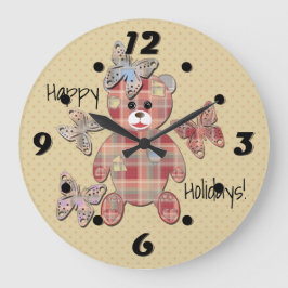 テディベア ラージ壁時計