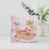 テディベア＆ワッフル シーズンカード (スタンド正面)