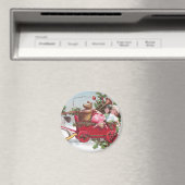 テディベア、人形、ワゴンヴィンテージクリスマス マグネット (インサイチュ (食洗機))