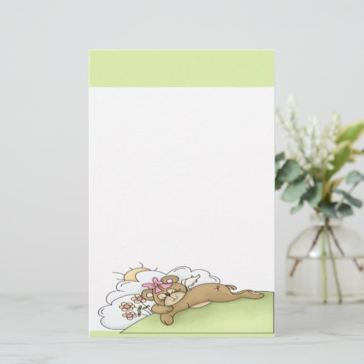 テディベア 便箋 (スタンド正面)