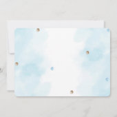 テディベア　写真　招待 招待状 (裏面)