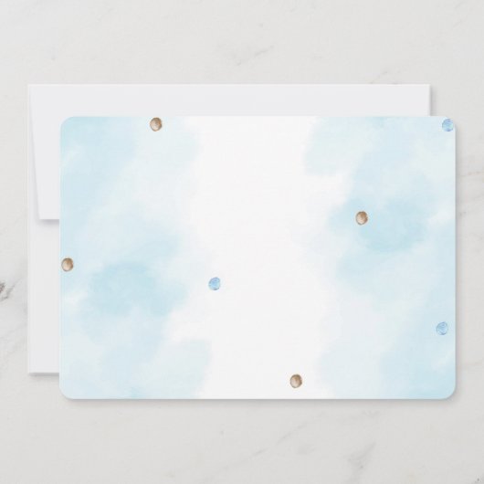 テディベア　写真　招待 招待状 (裏面)