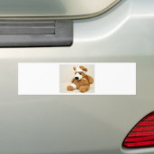 テディベア 動物 オーダー 名入れ バンパーステッカー (車上)