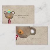テディベア 名刺 (正面/裏面)