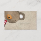 テディベア 名刺 (裏面)