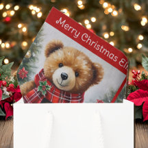 テディベア 名前入り かわいい クリスマス