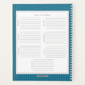 テディベア – 学校プランナー- HAMbyWG プランナー手帳 (裏面)