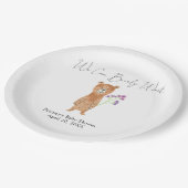 テディベア – 我々は真摯に待つ ペーパープレート (アングル)