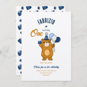 テディベア 招待状 (正面/裏面)