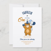 テディベア 招待状 (正面)