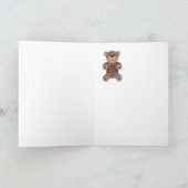 テディベア-挨拶状 カード (内部)